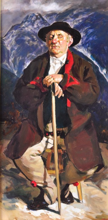 Janusz Szpyt. Gazda zimą. Sceny góralskie