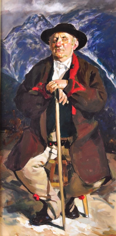 Janusz Szpyt. Gazda zimą. Sceny góralskie