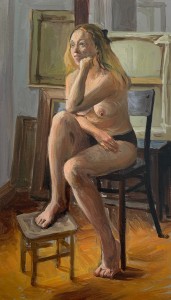 Agnieszka Staak-Janczarska- Siedząca na krześle 1