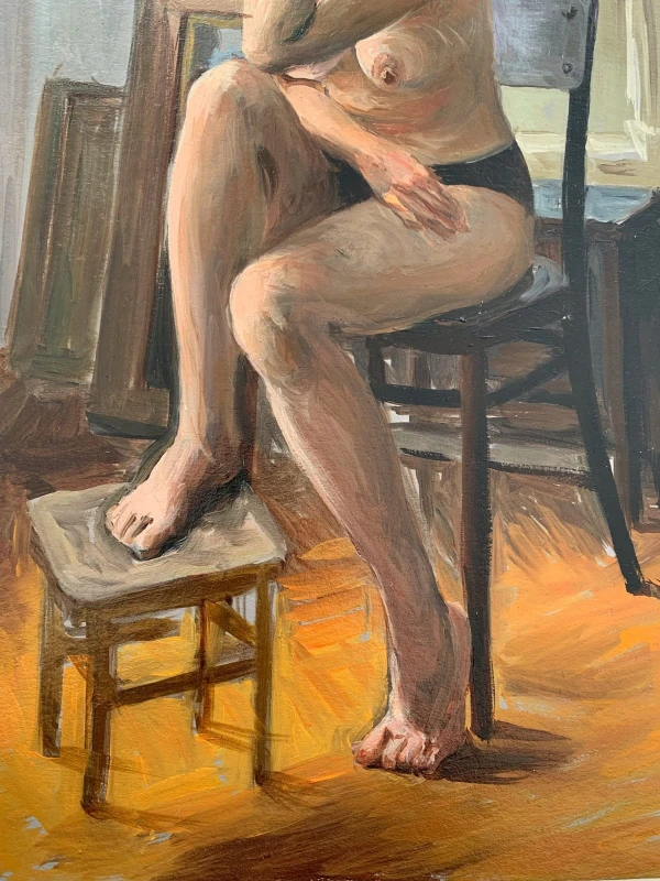 Agnieszka Staak-Janczarska- Siedząca na krześle 1