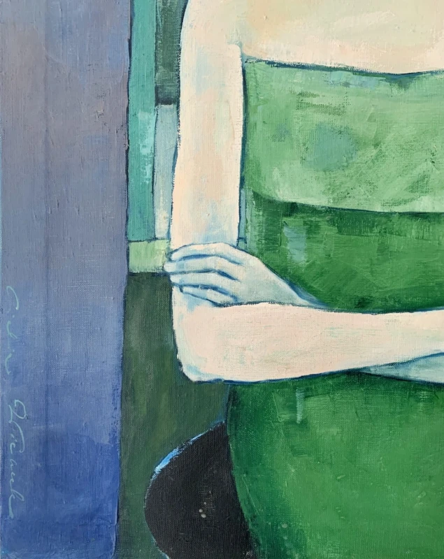 Lidia Wiencek - Portret w zielonej sukni