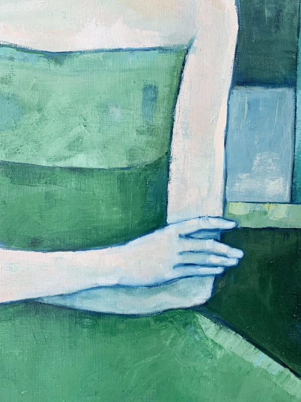 Lidia Wiencek - Portret w zielonej sukni