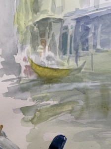 Włodzimierz Karczmarzyk – Wenecja. Gondola na postoju