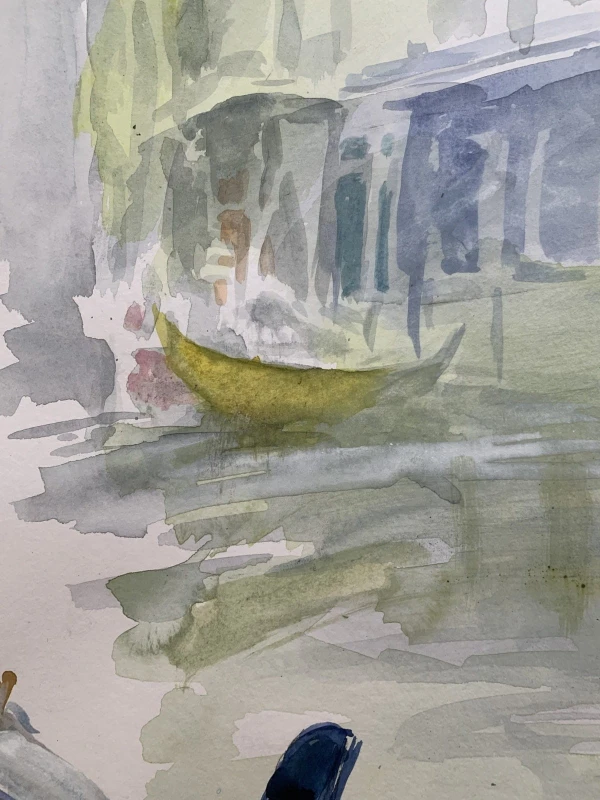 Włodzimierz Karczmarzyk – Wenecja. Gondola na postoju