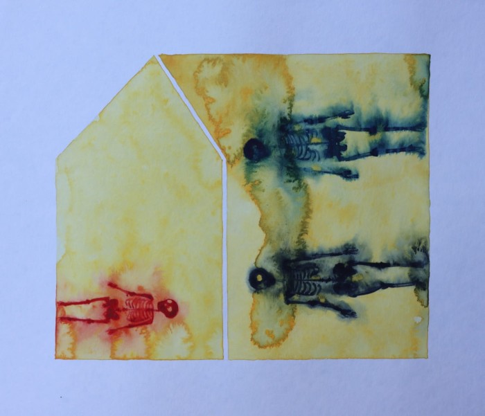 Danylo Movchan - Yellow house with skeletons 24.06.2022