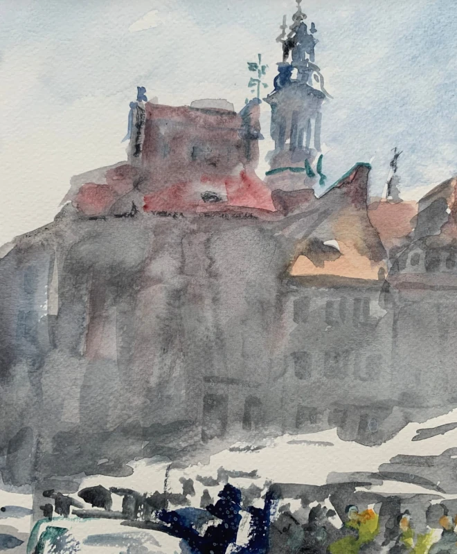 Włodzimierz Karczmarzyk – Warszawa. Rynek Starego Miasta, strona Zakrzewskiego