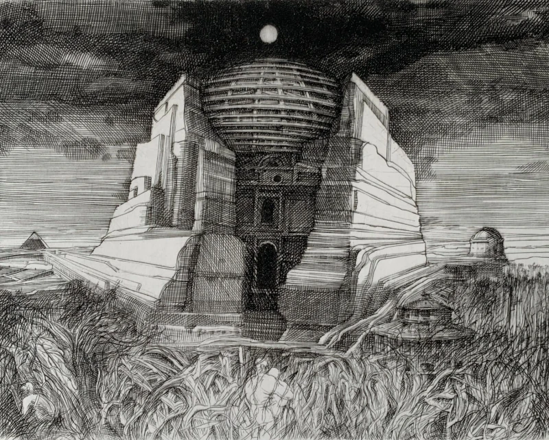 Krzysztof Skórczewski, Obserwatorium, grafika, Galeria Sztuki Katarzyny Napiórkowskiej