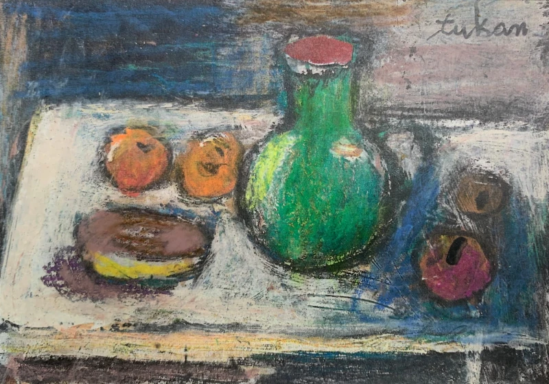 Eugeniusz Tukan-Wolski - Martwa natura z zielonym dzbanem