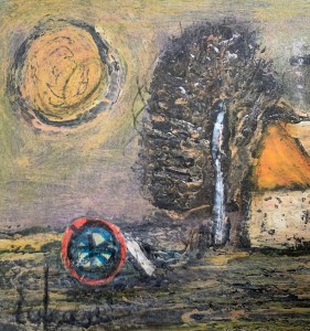 Eugeniusz Tukan-Wolski - Pejzaż z zachodzącym słońcem