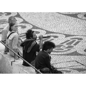 Janusz Gajos, Rynek w Lizbonie, wydruk fotograficzny, matowy, sygnowany