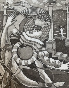 Czesław Tumielewicz - Pocałunek anioła na skałach