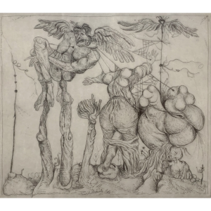 Leszek Rózga, Dedal, grafika, Galeria Sztuki Katarzyny Napiórkowskiej