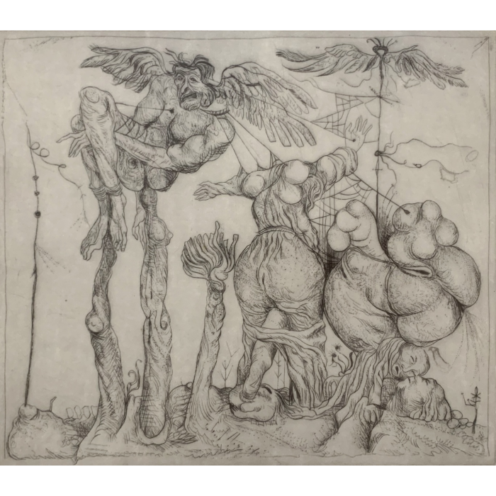 Leszek Rózga, Dedal, grafika, Galeria Sztuki Katarzyny Napiórkowskiej