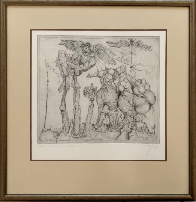 Leszek Rózga, Dedal, grafika, Galeria Sztuki Katarzyny Napiórkowskiej