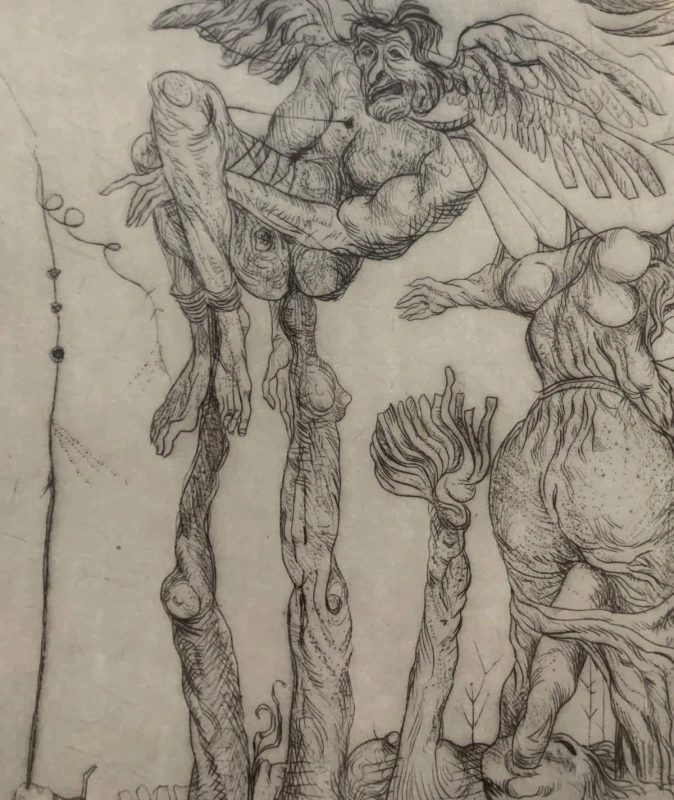 Leszek Rózga, Dedal, grafika, Galeria Sztuki Katarzyny Napiórkowskiej