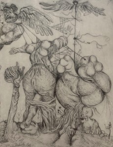 Leszek Rózga, Dedal, grafika, Galeria Sztuki Katarzyny Napiórkowskiej