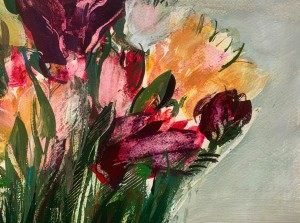 Bożena Lesiak, Tulipany, obraz,  Galeria Sztuki Katarzyny Napiórkowskiej