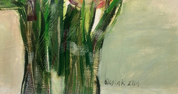 Bożena Lesiak, Tulipany, obraz,  Galeria Sztuki Katarzyny Napiórkowskiej