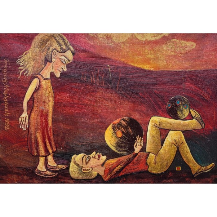 Franciszek Maśluszczak, Życzenie, obraz, Galeria Sztuki Katarzyny Napiórkowskiej