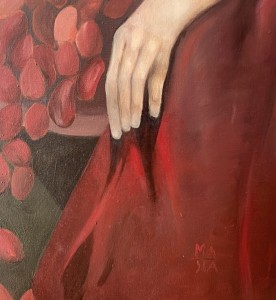 Gocha Stankiewicz, Białe psy, obraz, Galeria Sztuki Katarzyny Napiórkowskiej