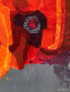 Anna Masiul-Gozdecka, Pomarańczowe maki, obraz, Galeria Sztuki Katarzyny Napiórkowskiej