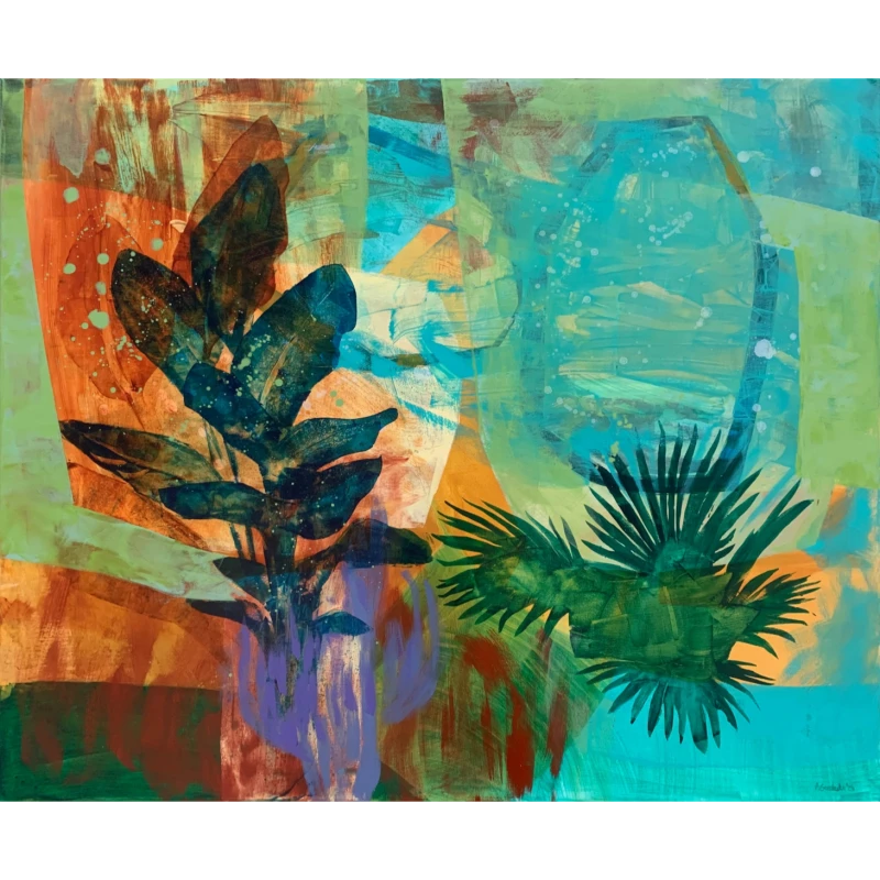 Anna Masiul-Gozdecka, Oranżeria, obraz, Galeria Sztuki Katarzyny Napiórkowskiej