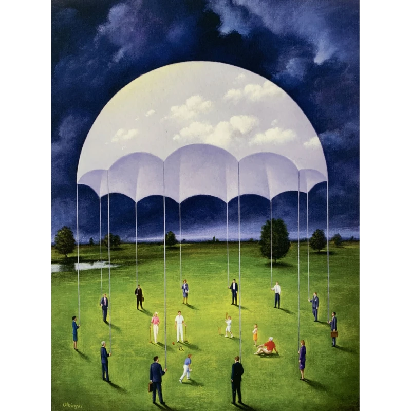 Rafał Olbiński, Parasol, grafika, Galeria Sztuki Katarzyny Napiórkowskiej