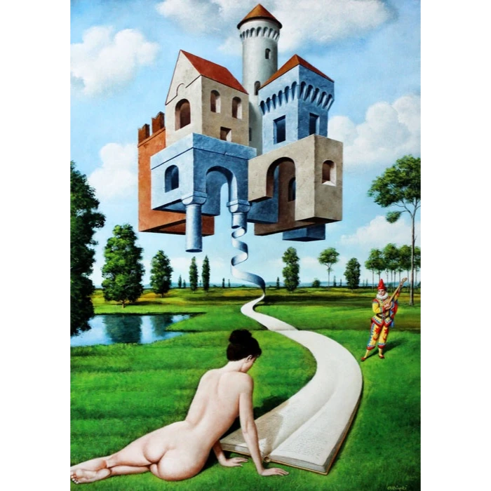 Rafał Olbiński, Niestosowna wersja teraźniejszości, grafika, Galeria Sztuki Katarzyny Napiórkowskiej