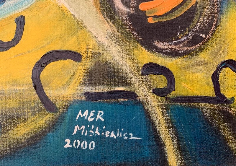 Marzena Miskiewicz, Martwa natura z arbuzem, obraz, Galeria Sztuki Katarzyny Napiórkowskiej