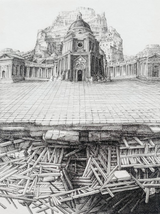 Krzysztof Skórczewski, Małe imperium, grafika, Galeria Sztuki Katarzyny Napiórkowskiej