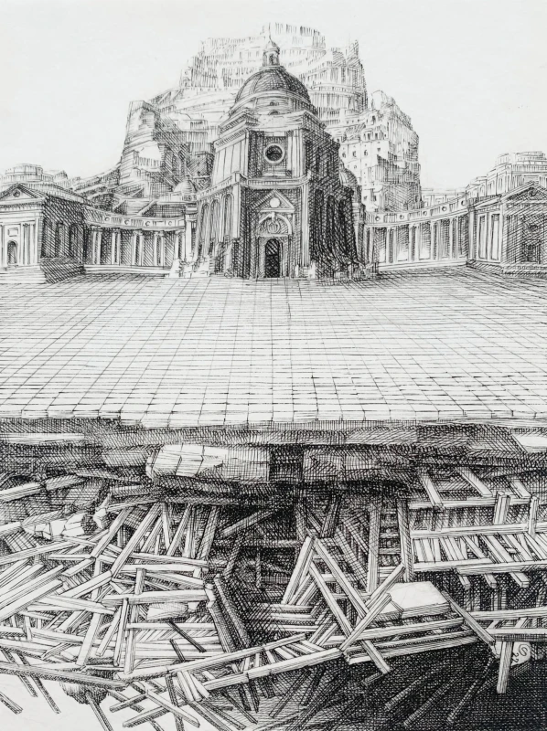 Krzysztof Skórczewski, Małe imperium, grafika, Galeria Sztuki Katarzyny Napiórkowskiej