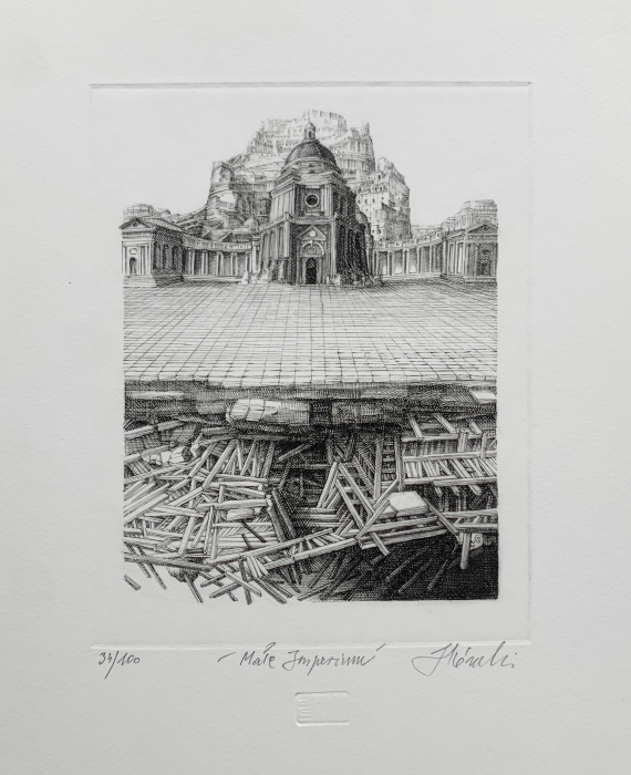 Krzysztof Skórczewski, Małe imperium, grafika, Galeria Sztuki Katarzyny Napiórkowskiej