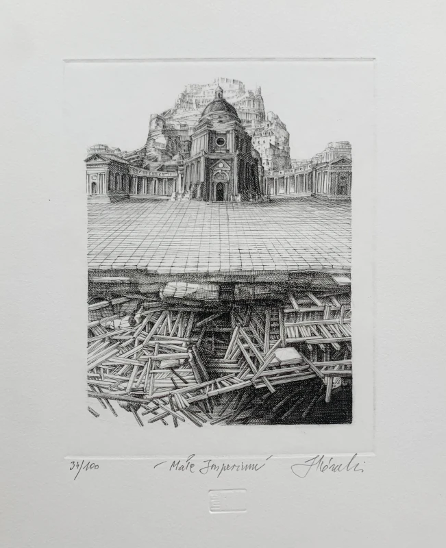 Krzysztof Skórczewski, Małe imperium, grafika, Galeria Sztuki Katarzyny Napiórkowskiej