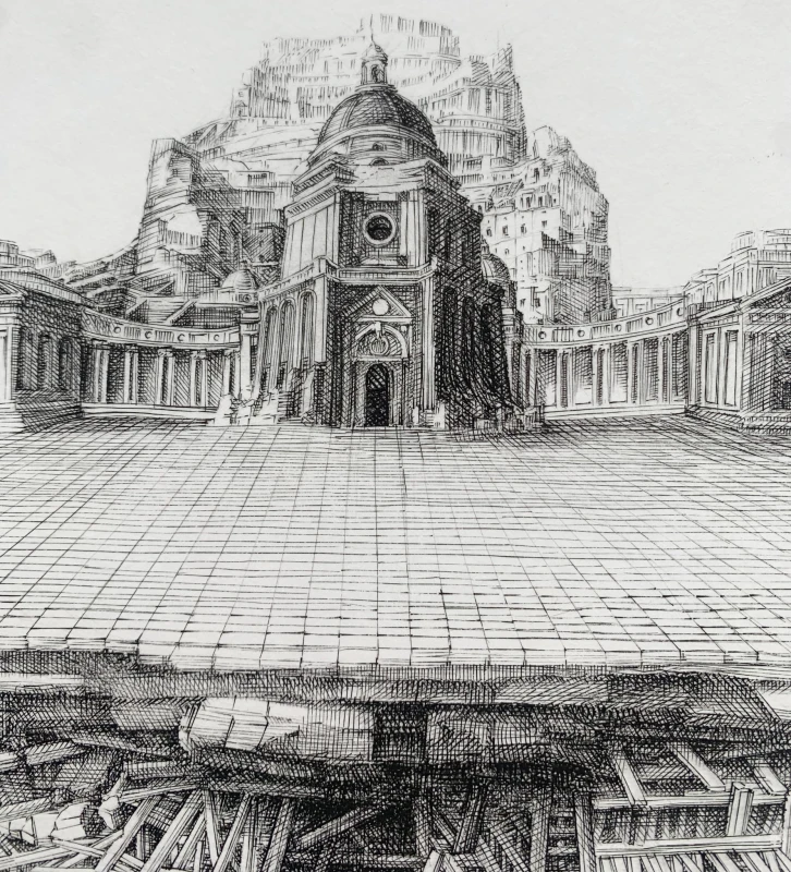 Krzysztof Skórczewski, Małe imperium, grafika, Galeria Sztuki Katarzyny Napiórkowskiej