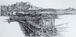 Krzysztof Skórczewski, Trabucco, grafika, Galeria Sztuki Katarzyny Napiórkowskiej
