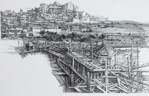 Krzysztof Skórczewski, Trabucco, grafika, Galeria Sztuki Katarzyny Napiórkowskiej