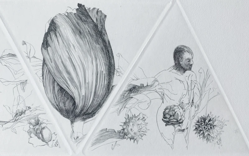 Krzysztof Skórczewski, Ogrody Jozafata, grafika, Galeria Sztuki Katarzyny Napiórkowskiej
