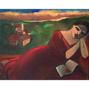Anna Karpowicz-Westner, Późne popołudnie, obraz, Galeria Sztuki Katarzyny Napórkowskiej