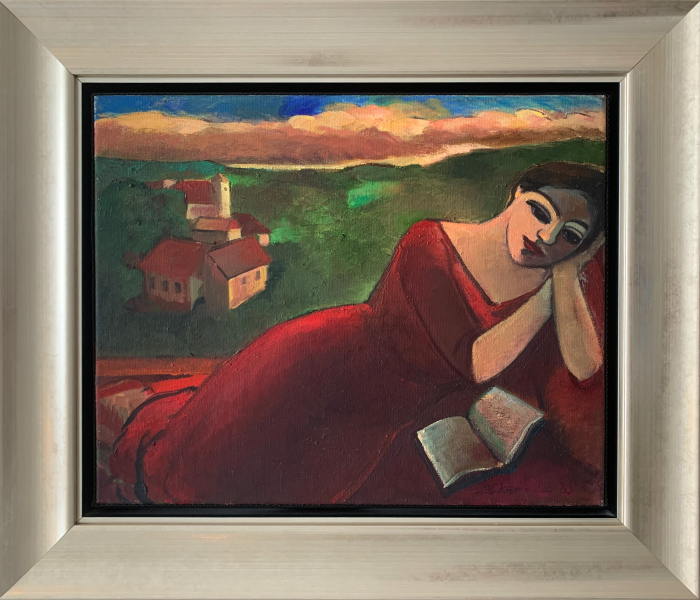 Anna Karpowicz-Westner, Późne popołudnie, obraz, Galeria Sztuki Katarzyny Napórkowskiej