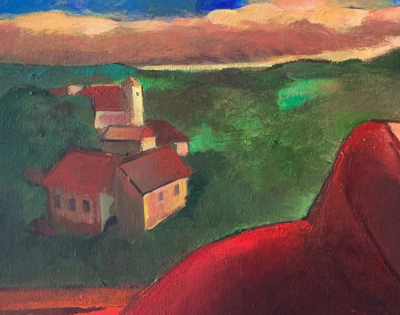 Anna Karpowicz-Westner, Późne popołudnie, obraz, Galeria Sztuki Katarzyny Napórkowskiej