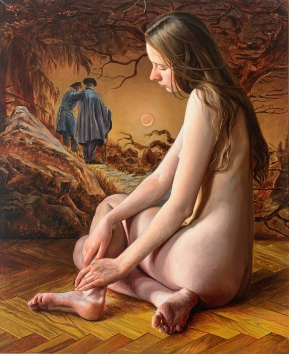 Agnieszka Staak-Janczarska, Zmierzch, obraz, Galeria Sztuki Katarzyny Napiórkowskiej