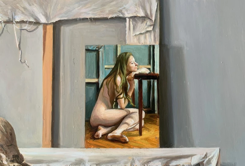 Agnieszka Staak-Janczarska, Ślady obecności, obraz, Galeria Sztuki Katarzyny Napiórkowskiej