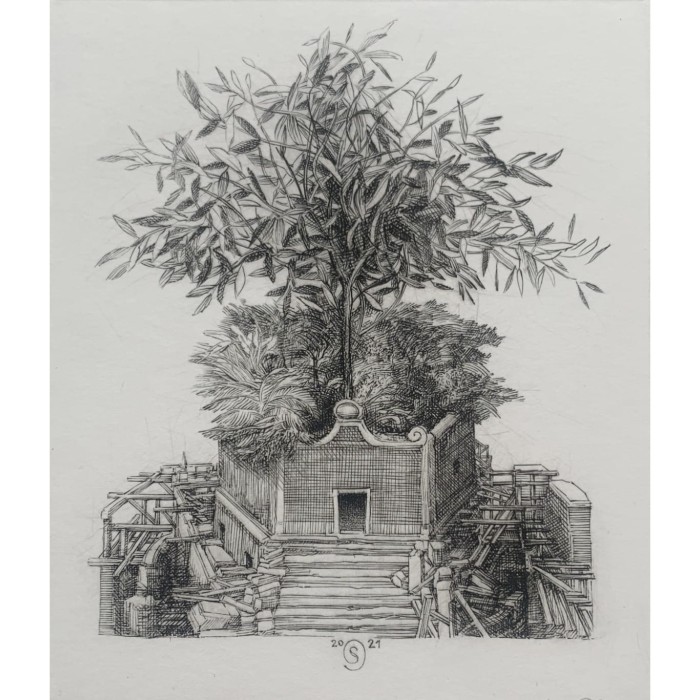 Krzysztof Skórczewski, Olea Europea, grafika, Galeria Sztuki Katarzyny Napiórkowskiej