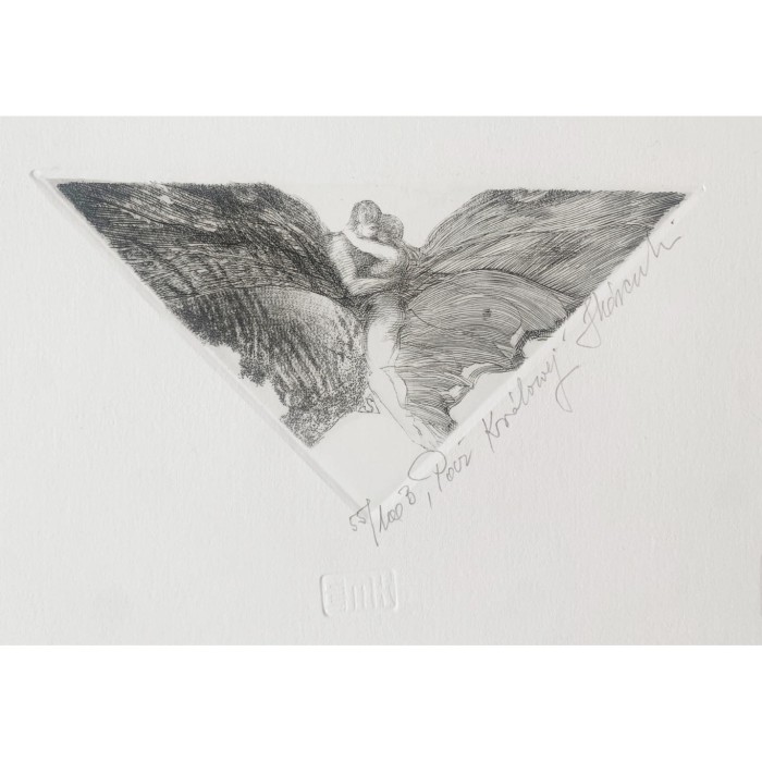 Krzysztof Skórczewski, Paź królowej, grafika, Galeria Sztuki Katarzyny Napiórkowskiej