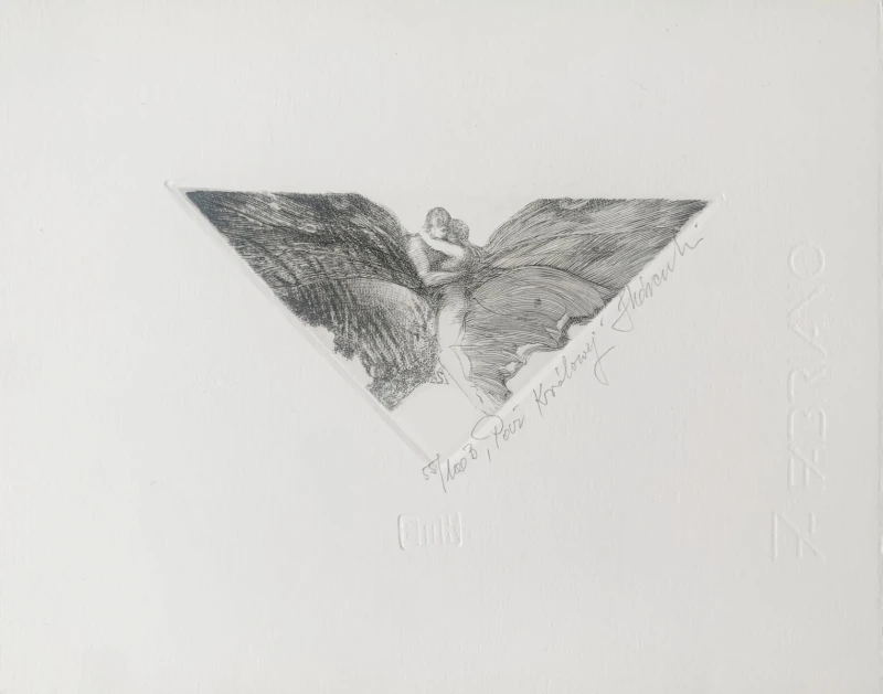 Krzysztof Skórczewski, Paź królowej, grafika, Galeria Sztuki Katarzyny Napiórkowskiej