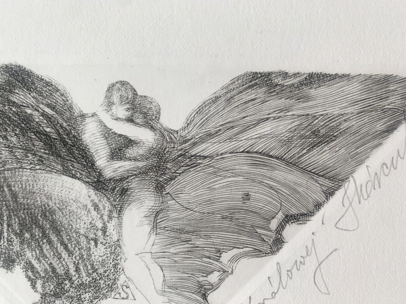 Krzysztof Skórczewski, Paź królowej, grafika, Galeria Sztuki Katarzyny Napiórkowskiej