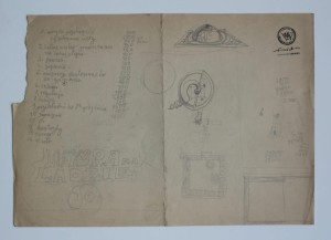 Franciszek Starowieyski, Wyspa na lądzie, rysunek, Galeria Sztuki Katarzyny Napiórkowskiej