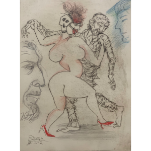 Leszek Rózga, Karnawał - Ozdrowieniec, grafika, Galeria Sztuki Katarzyny Napiórkowskiej