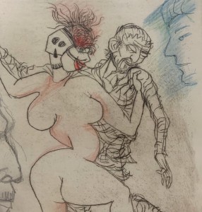 Leszek Rózga, Karnawał - Ozdrowieniec, grafika, Galeria Sztuki Katarzyny Napiórkowskiej