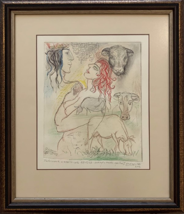 Leszek Rózga, Szkicownik z Krety, grafika, Galeria Sztuki Katarzyny Napiórkowskiej